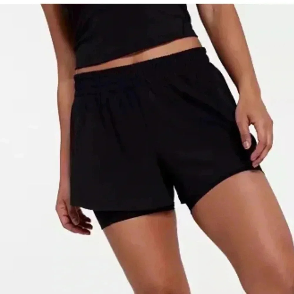 CALIA Women's Infinity Mid Rise 2 In 1 Short